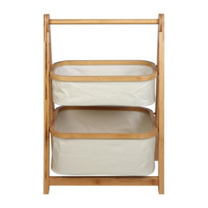 Set 6 scaffali portaoggetti 2 ripiani Nakhon H68 beige salvaspazio