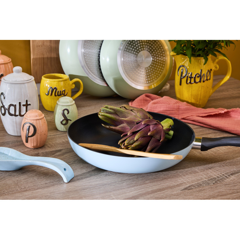 Set 12 padelle Rural Sky alluminio 24-28cm fondo induzione