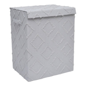 Set 6 porta biancheria pieghevole Rhombus grigio 40x30x50cm pratico