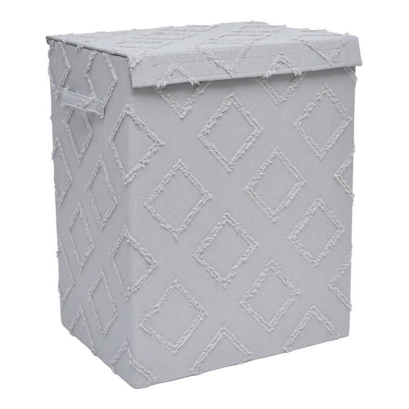 Set 6 porta biancheria pieghevole Rhombus grigio 40x30x50cm pratico