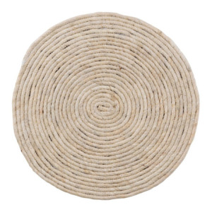 Set di 6 tovagliette Sammy Ø38cm fibra di mais intrecciata naturale