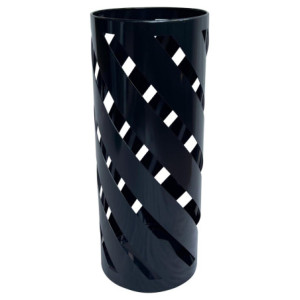Set di 6 portaombrelli Maya metallo nero lucido 20x20x51cm moderni