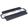 Set di 4 griglie rettangolari reverso ghisa 39,5x20cm cucina