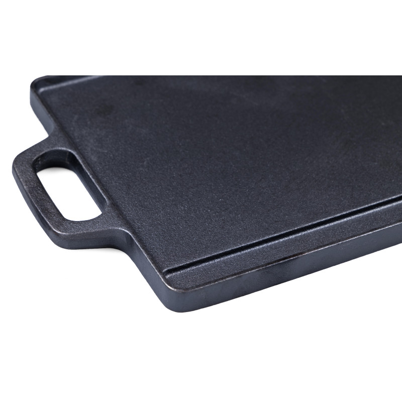 Set di 4 griglie rettangolari reverso ghisa 39,5x20cm cucina