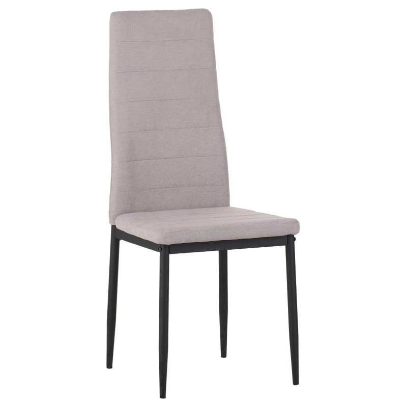 Set di 6 sedie Dahlia tessuto beige 42x51x98,5cm moderne casa