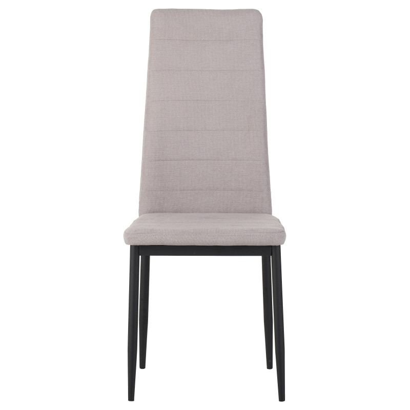 Set di 6 sedie Dahlia tessuto beige 42x51x98,5cm moderne casa