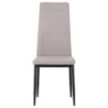 Set di 6 sedie Dahlia tessuto beige 42x51x98,5cm moderne casa