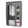 Set di 5 armadi in TNT grigio 110x45x175cm salvaspazio leggeri