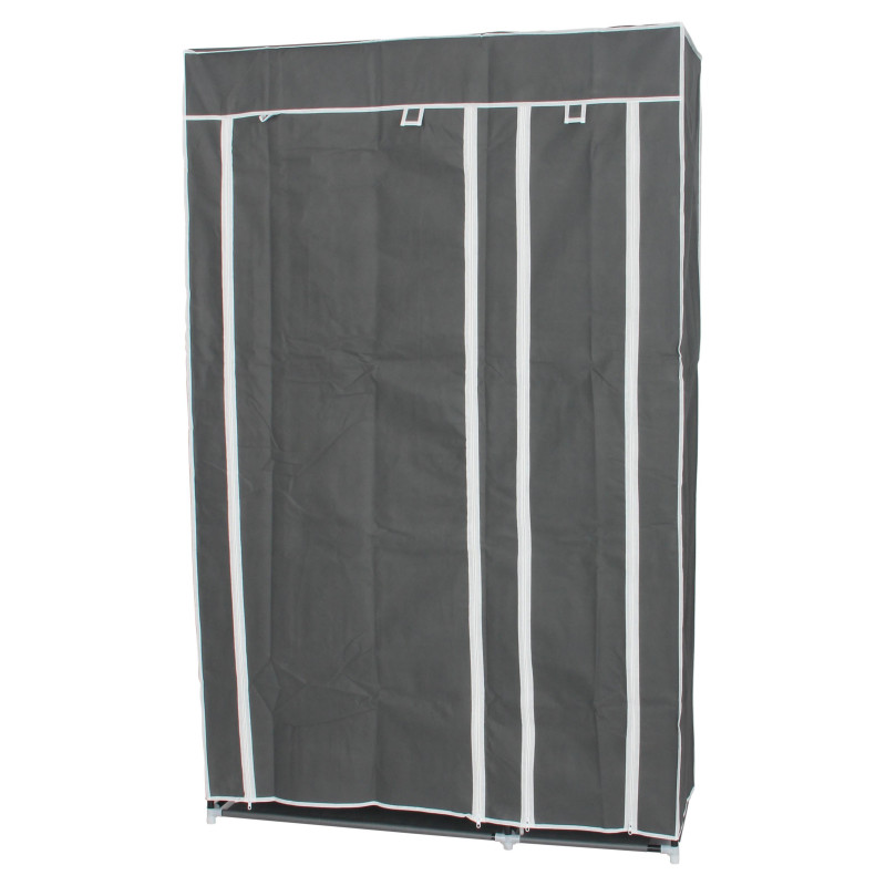 Set di 5 armadi in TNT grigio 110x45x175cm salvaspazio leggeri