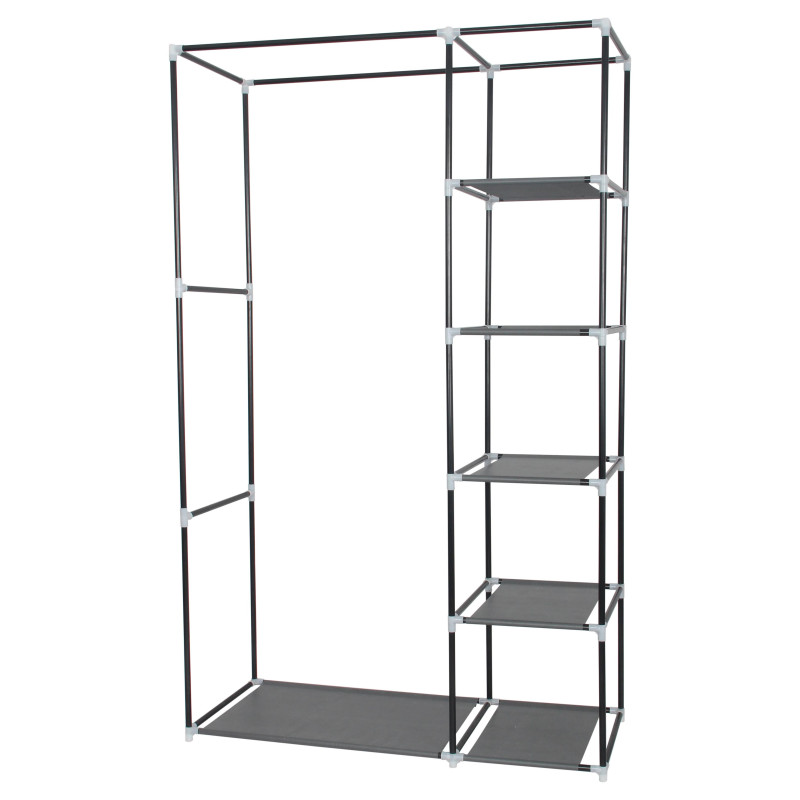 Set di 5 armadi in TNT grigio 110x45x175cm salvaspazio leggeri