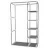 Set di 5 armadi in TNT grigio 110x45x175cm salvaspazio leggeri