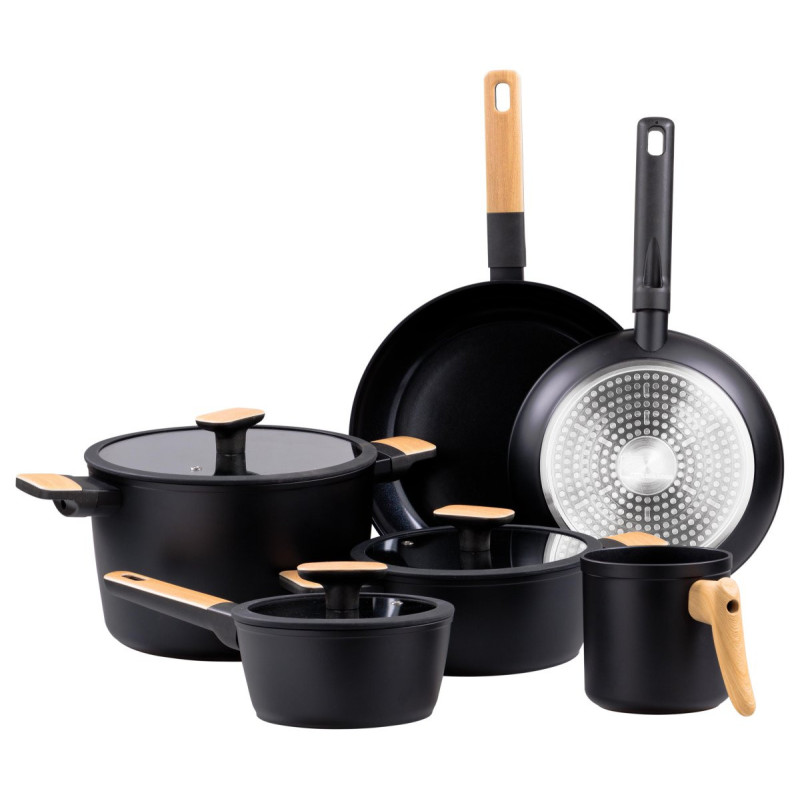 Set di 2 batterie 11 pezzi Ashanti alluminio forgiato cucina