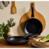 Set di 6 padelle alluminio cm20 grigio fondo induzione cucina