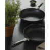 Set di 6 padelle alluminio cm24 grigio fondo induzione cucina