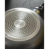 Set di 6 padelle alluminio cm24 grigio fondo induzione cucina