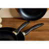 Set di 6 padelle alluminio cm32 grigio fondo induzione cucina