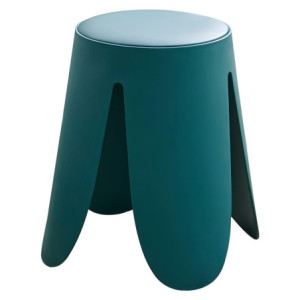 Set di 6 sgabelli Johnny blu ottanio Ø45xH45cm casa moderna