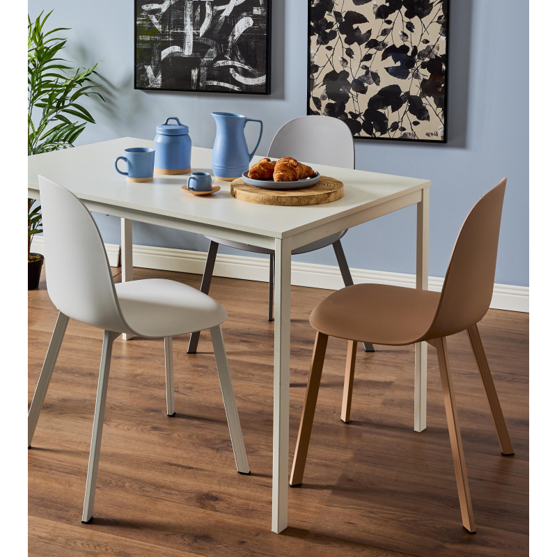 Set di 4 Sedie Mael PP Bianca - Design Moderno per Casa