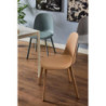 Set di 4 sedie Mael PP blu avio chiaro moderne casa cucina living