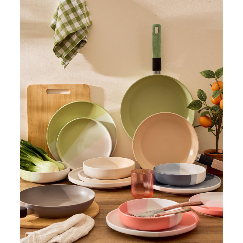 Set di 8 padelle Mood Sand alluminio forgiato 24-28cm induzione