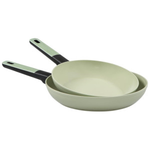 Set di 8 padelle Mood Green alluminio forgiato 24-28cm induzione