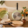 Set di 8 padelle Mood Green alluminio forgiato 24-28cm induzione