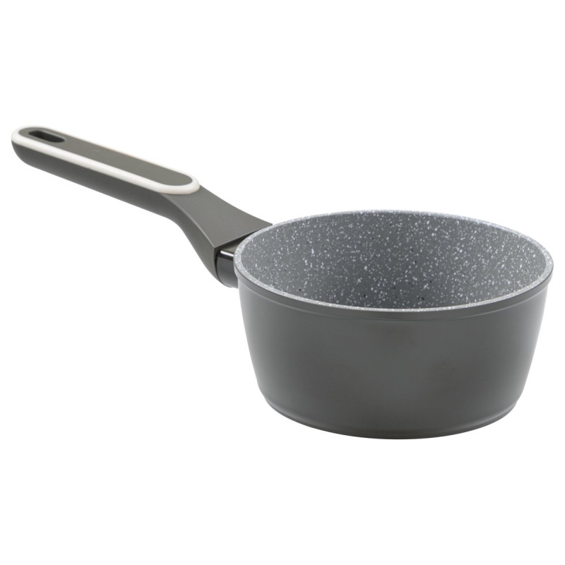 Set di 6 casseruole alluminio forgiato 16cm Grit Stone induzione