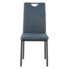 Set di 4 sedie Ellen tessuto blu moderne casa living cucina
