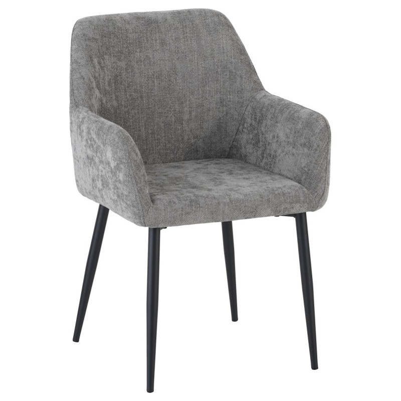 Set di 4 poltrone Shirley tessuto tortora moderne casa living