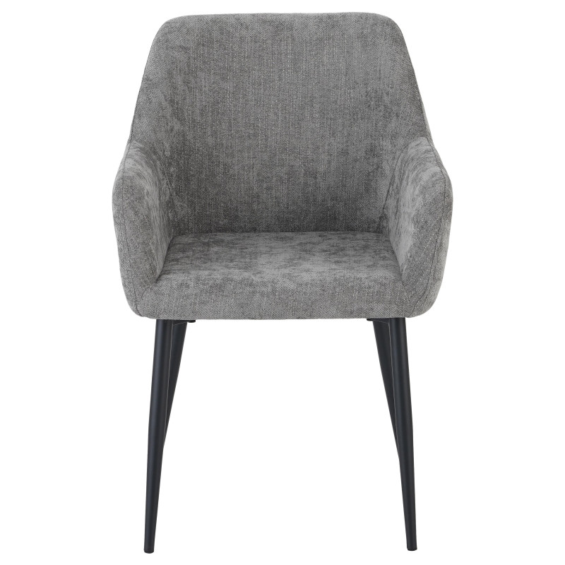 Set di 4 poltrone Shirley tessuto tortora moderne casa living