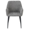 Set di 4 poltrone Shirley tessuto tortora moderne casa living