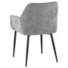 Set di 4 poltrone Shirley tessuto tortora moderne casa living