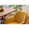 Set di 4 poltrone Shirley tessuto ocra moderne casa living