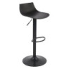 Set di 2 sgabelli Casper polipropilene nero moderni casa cucina