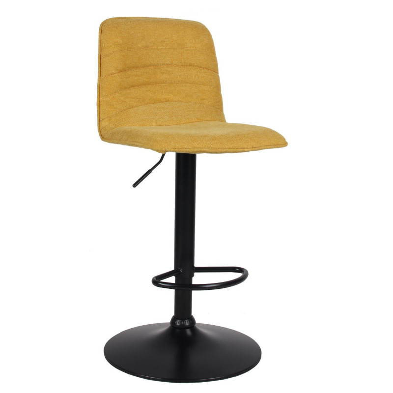 Set di 2 sgabelli Charlie tessuto senape moderni casa cucina