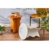 Set di 4 tavolini Sally 39x39x45cm MDF bianco moderni casa living