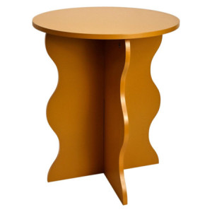 Set di 4 tavolini Sally 39x39x45cm MDF ocra moderni casa living