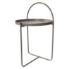 Set di 4 tavolini Arky 41x41x66cm metallo tortora moderno casa