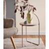 Set di 4 tavolini Arky 41x41x66cm metallo tortora moderno casa