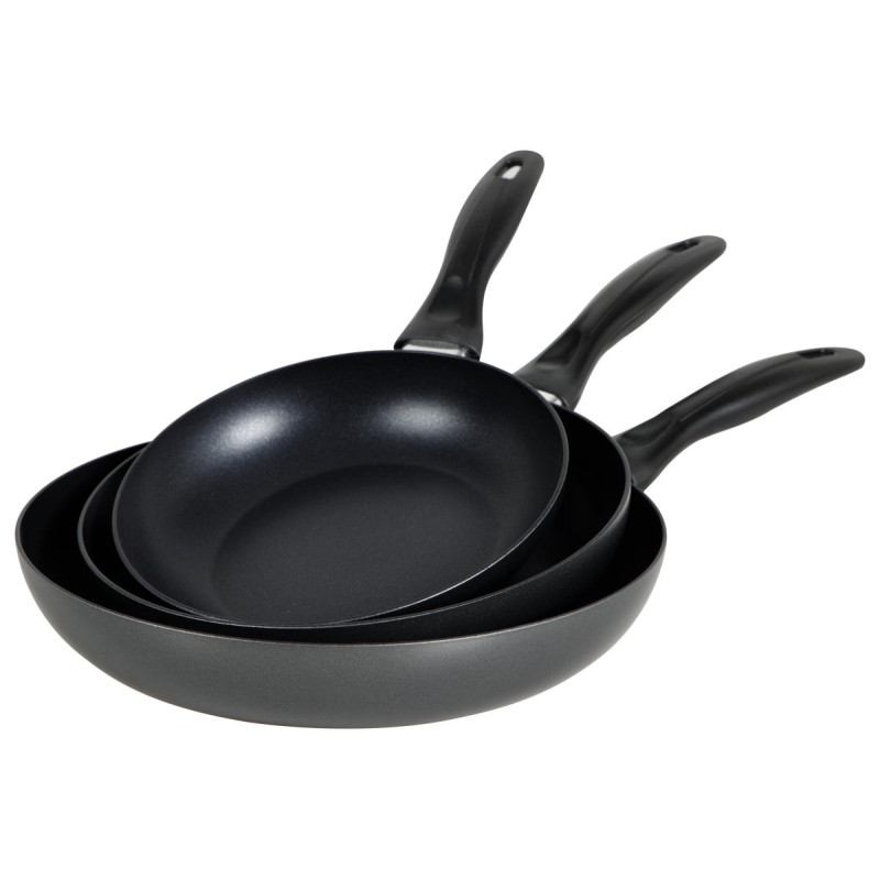 Set di 4 confezioni 3 padelle Medua 20-24-28cm induzione cucina