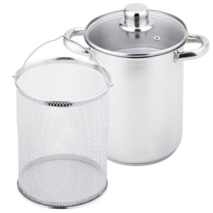 Set di 4 confezioni aspargera inox 18/10 cucina pratica e sana