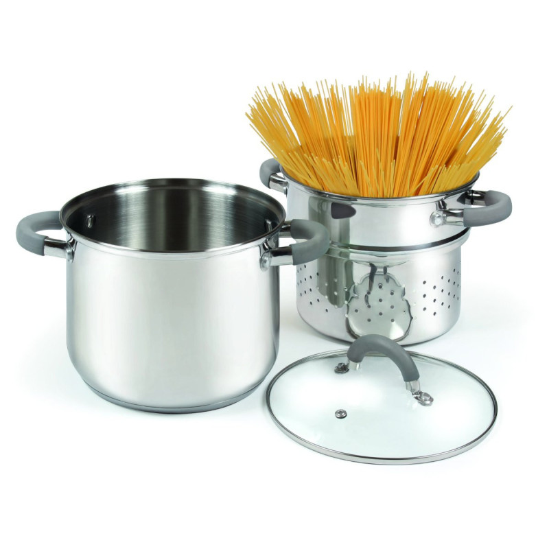 Set di 4 cuociscola 3pz Ø24 inox 18/10 con silicone cucina pratica