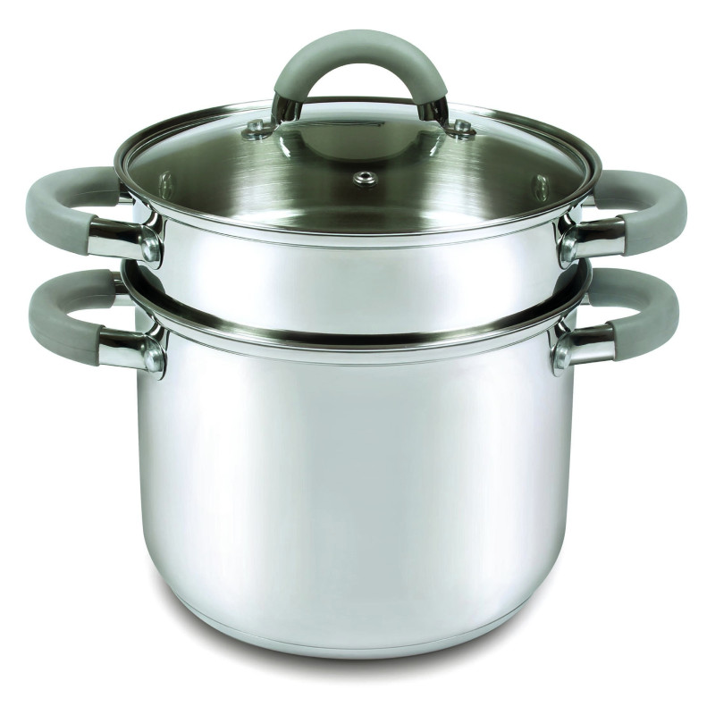 Set di 4 cuociscola 3pz Ø24 inox 18/10 con silicone cucina pratica