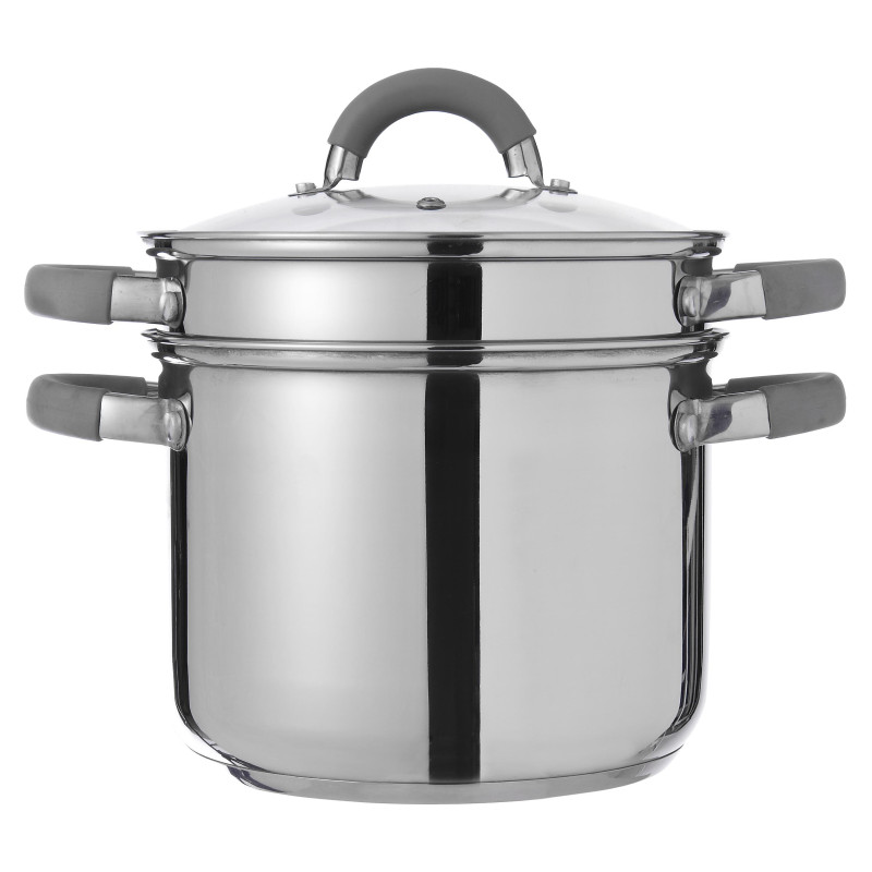 Set di 4 cuociscola 3pz Ø24 inox 18/10 con silicone cucina pratica