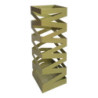 Set di 4 portaombrelli Metal 17x17x48cm metallo champagne lucido