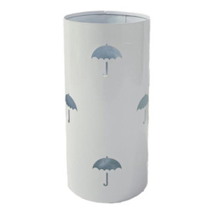 Set di 4 portaombrelli Rain D24xH48cm metallo bianco lucido casa