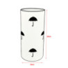 Set di 4 portaombrelli Rain D24xH48cm metallo bianco lucido casa