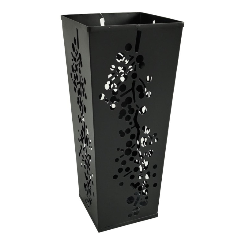 Set di 6 portaombrelli Rasin 20x20x48cm metallo nero opaco casa
