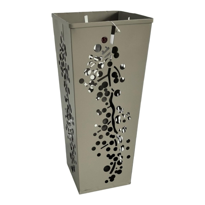 Set di 6 portaombrelli Rasin 20x20x48cm metallo tortora opaco casa