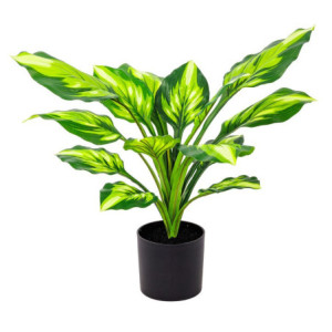 Set di 6 piante sintetiche Hosta Real Touch H40cm vaso verde deco